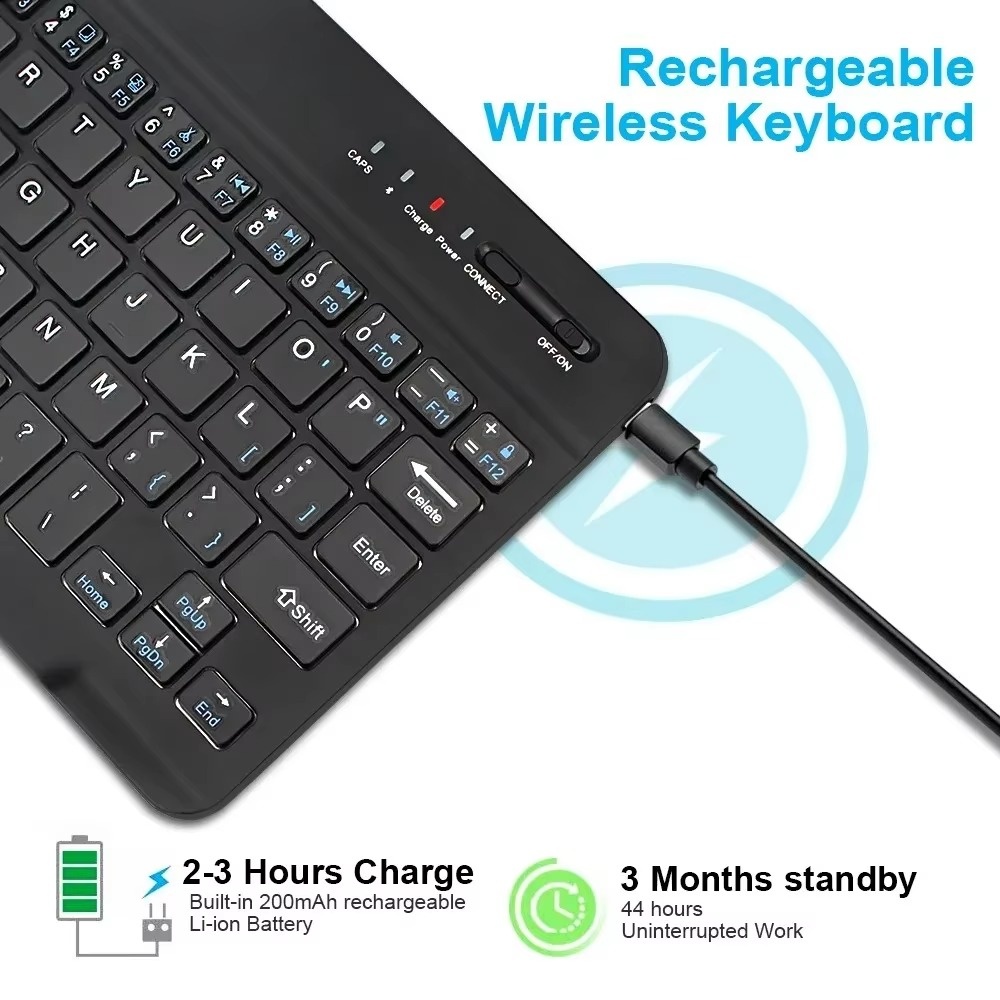 Doogee Tablet Accessories - Klawiatura Bluetooth bezprzewodowa 7/10 cali, doskonała