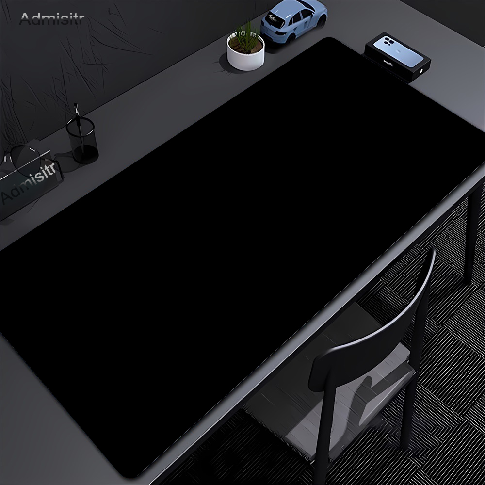Rugged Tablet Accessories - Duża czarna podkładka pod mysz jednokolorowa