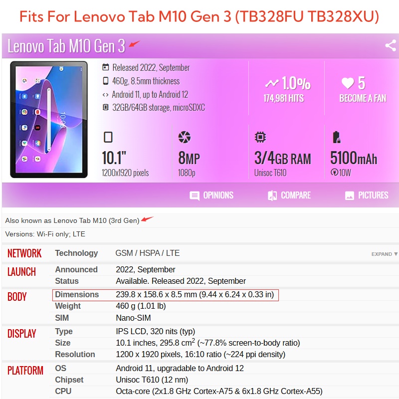 Dla Lenovo Tab M10 3. generacj – Lenovo Tablet With Accessories recenzja i cena